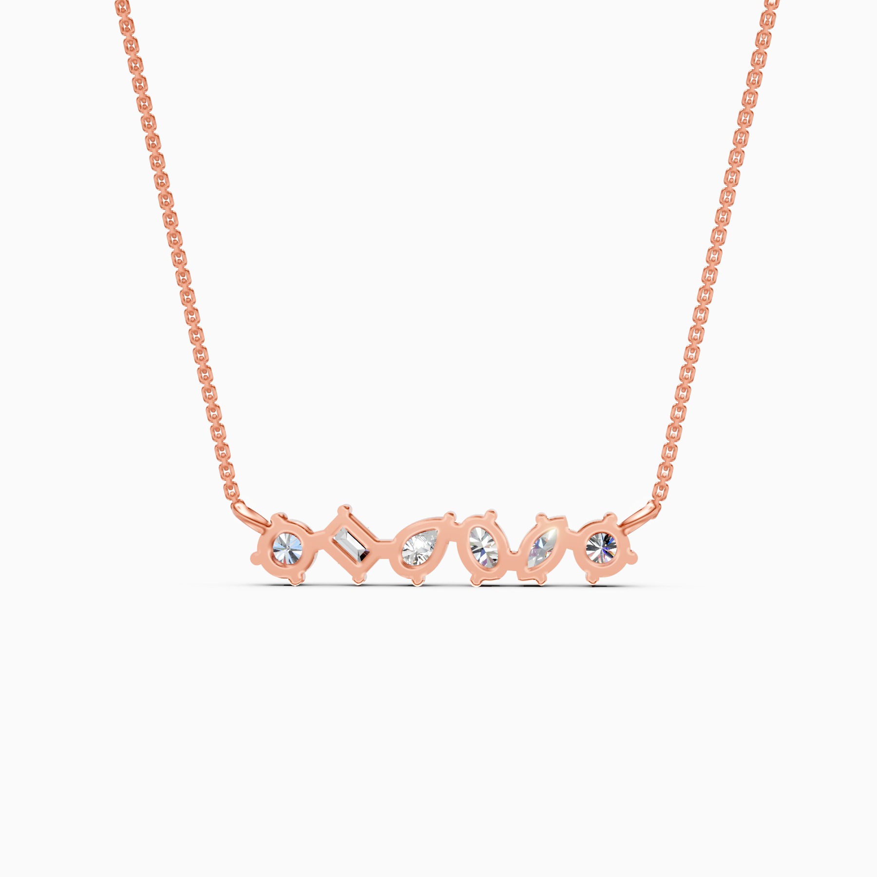 Multi-Shape Lab Grown Diamond Pendant